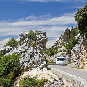 RV Insurance - RV driving scenic road