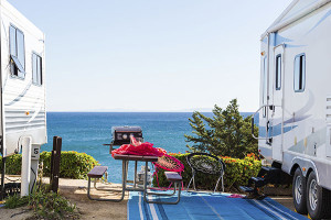 RV insurance Quotes - RV parked by beach