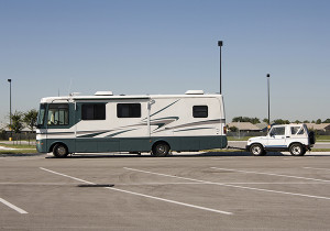 Motorhome Insurance - RV in empty lot