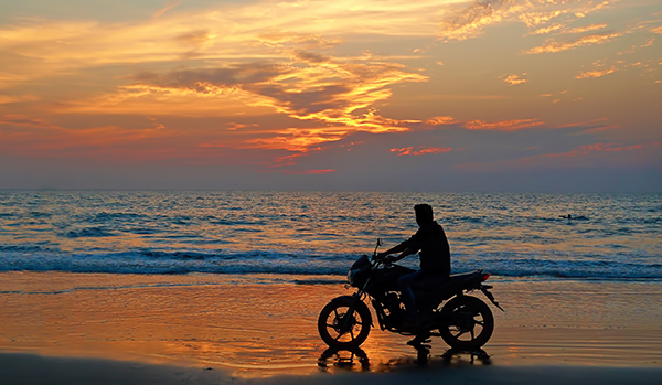 motorcycle rides by the beach