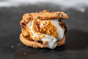 chocolate chip cookie smore campfire recipe