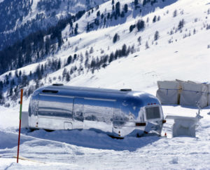 airstream in snow