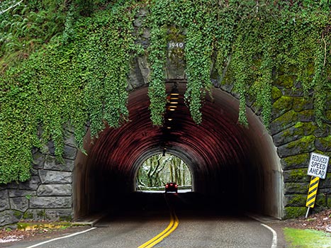 Entrance of Bridge Tunnel 