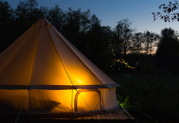 glamping yurt