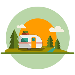 travel trailer icon - apps