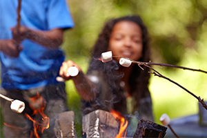 marshmallow camping