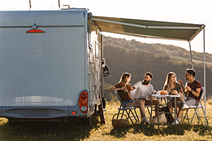 friends camping