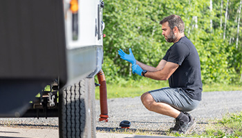 flushing tanks to winterize rv