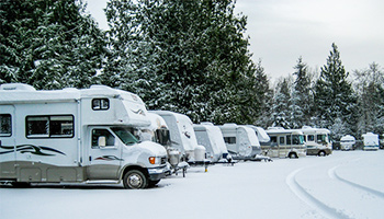 rv in snow