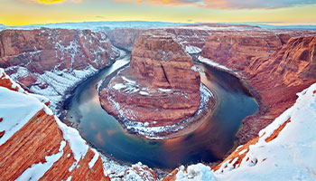 A bend in the Colorado River at one of America's National Parks
