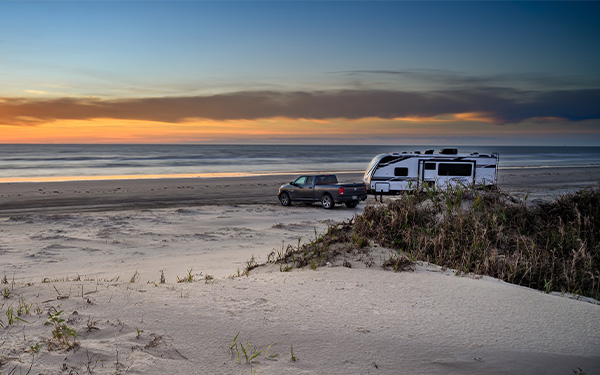 Texas RV campground in South Padre Island