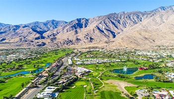 Aerial image of Palm Springs and the Palm Desert 