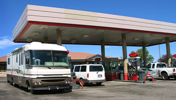 save money RVing by shopping around for fuel 